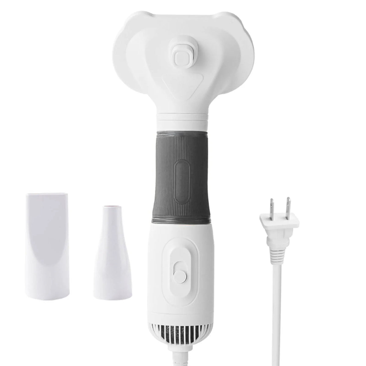 Cat Hair Dryer Pet Hair Dryer with Slicker Brush Low Noise 600W 3 Temperature Adjustable 3 in 1 Grooming Dog Blow Dryer for Cats