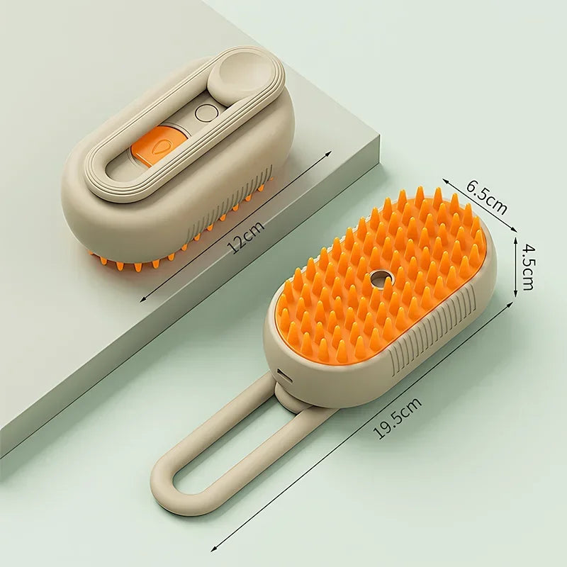 3 In 1 Electric Cat Hair Brush Pet Cleaning Brush Steam Spray Comb Massage Hair Removal Dog Puppy Grooming Comb Pet Supplies