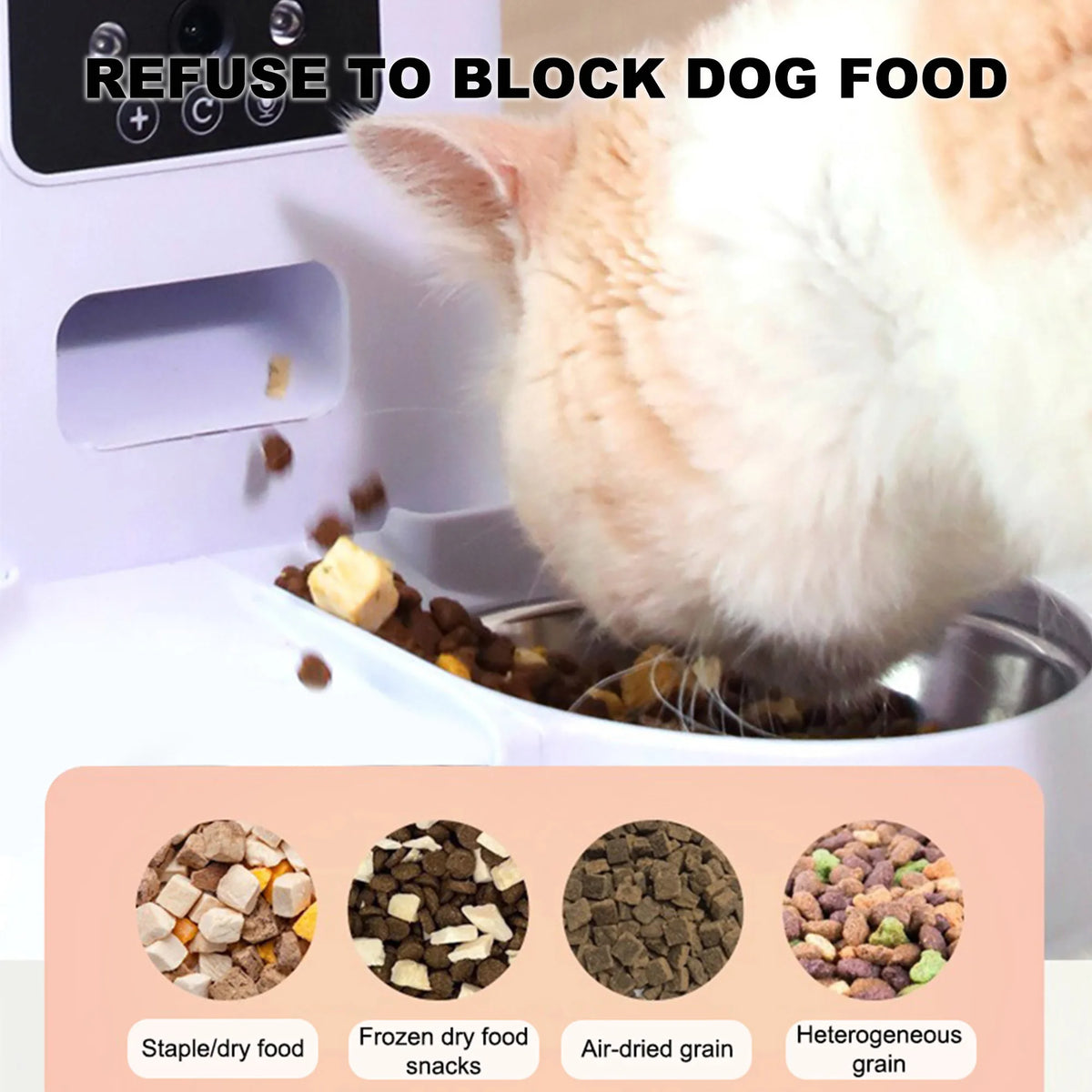 Automatic Pet Feeder App Controlled Pet Food Dispenser Smart Pet Feeder with Timer for Dogs And Cats Pet Accessories