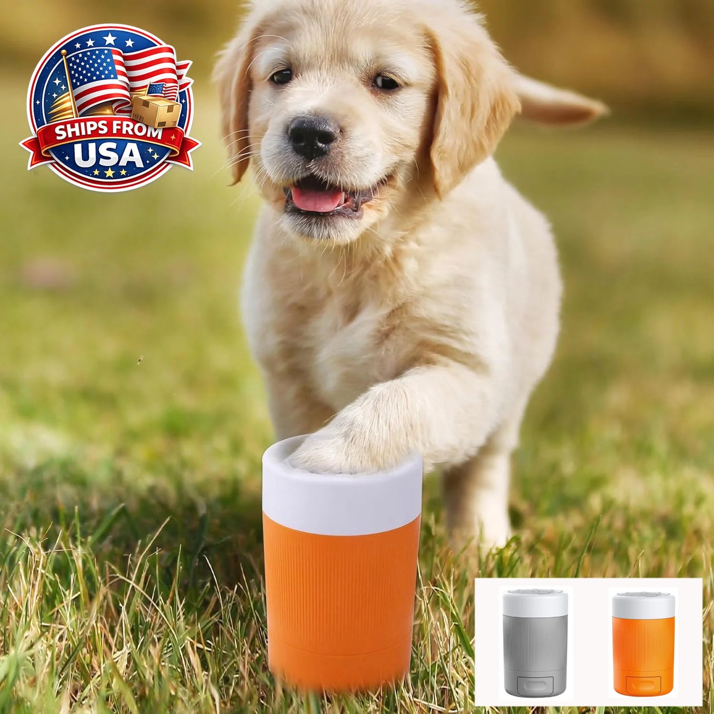 Dog Paw Cleaner Cup Portable Pet Foot Washer with Soft Bristles for Muddy Paws After Walk Easy Rinse Grooming Tool Home Use