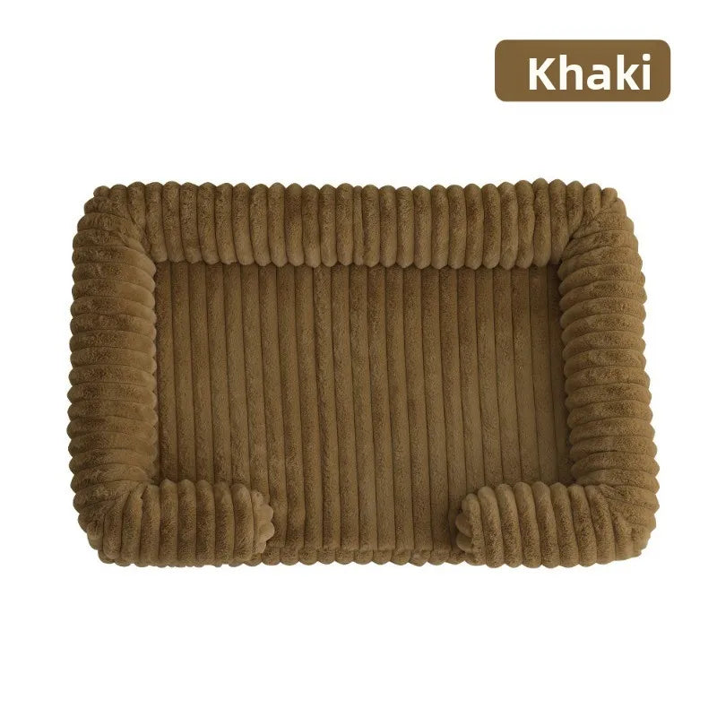 S M L XL XXL Calming Dog Bed Orthopedic Memory Foam Sofa Couch Waterproof Removable Cover Plush Mat for Small Medium Large Dogs