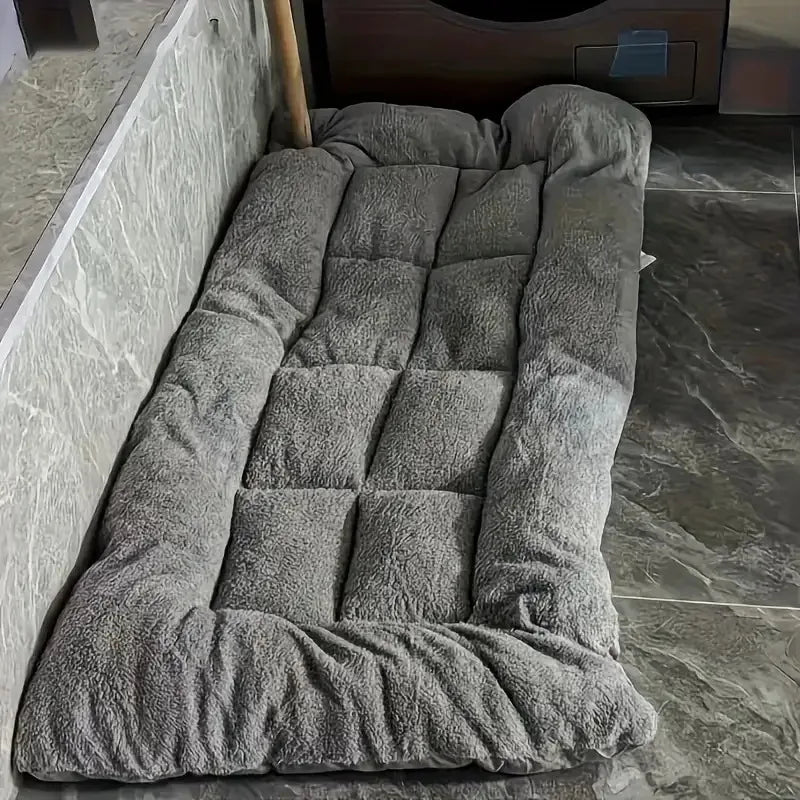 Oversized Plush Dog Cat Bed - Winter Warm Waterproof Washable Pet Mat, Extra Thick Soft Fleece Sofa Crate Pad for All Sizes Dogs