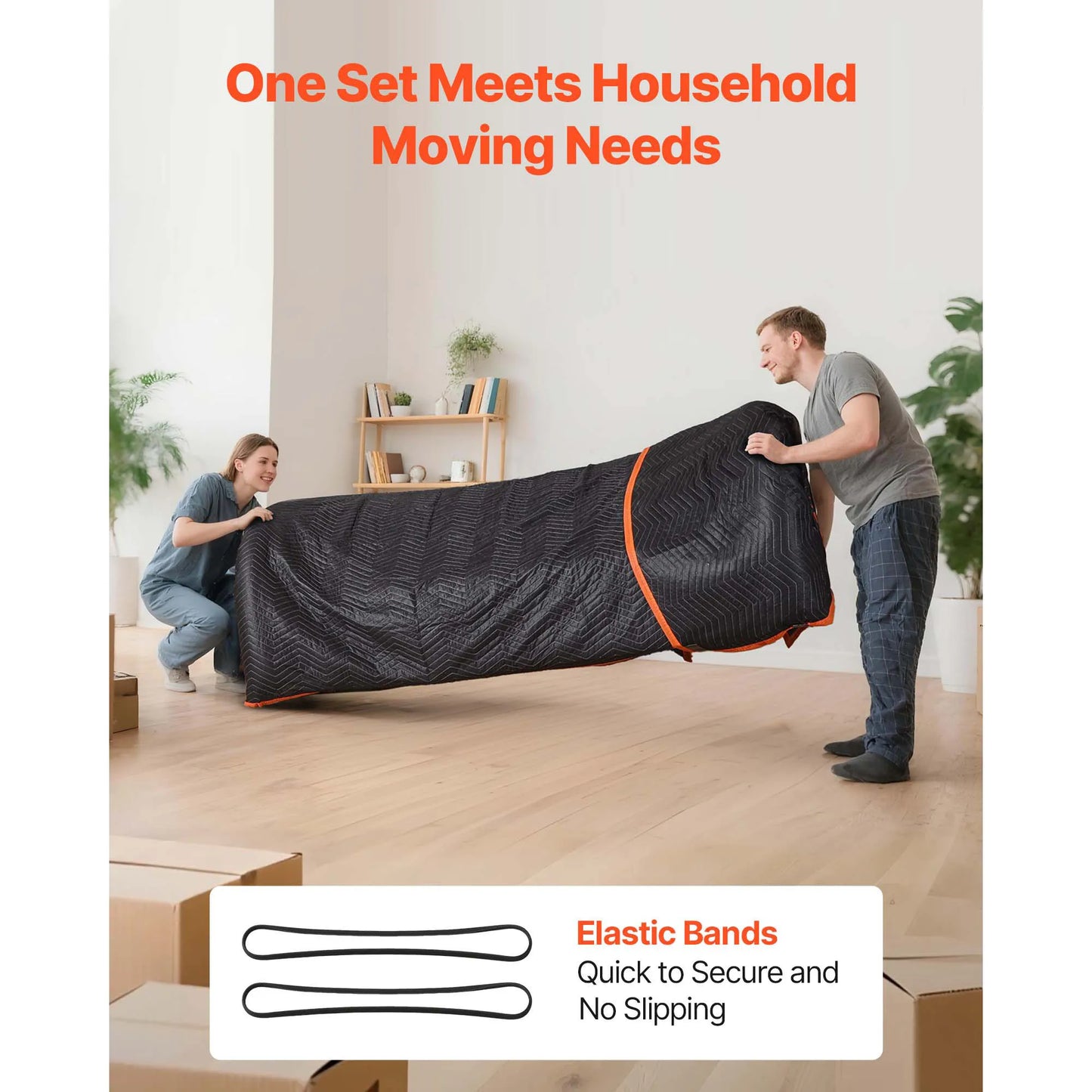 SucceBuy 6/12 Pcs Moving Blankets 72x40/80in Packing Blankets with Cotton Filling Nonwoven Fabric Padded Shipping Blanket