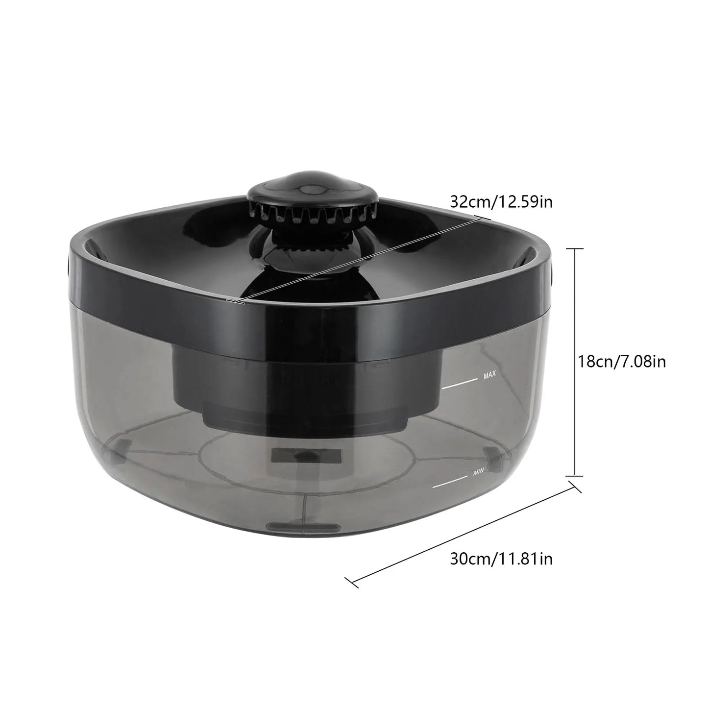 7L Pet Water Fountain with Pump & Filter Anti-Dry Burning Cat Running Water Dispenser Auto Recirculating Pet Water Flow Drinker