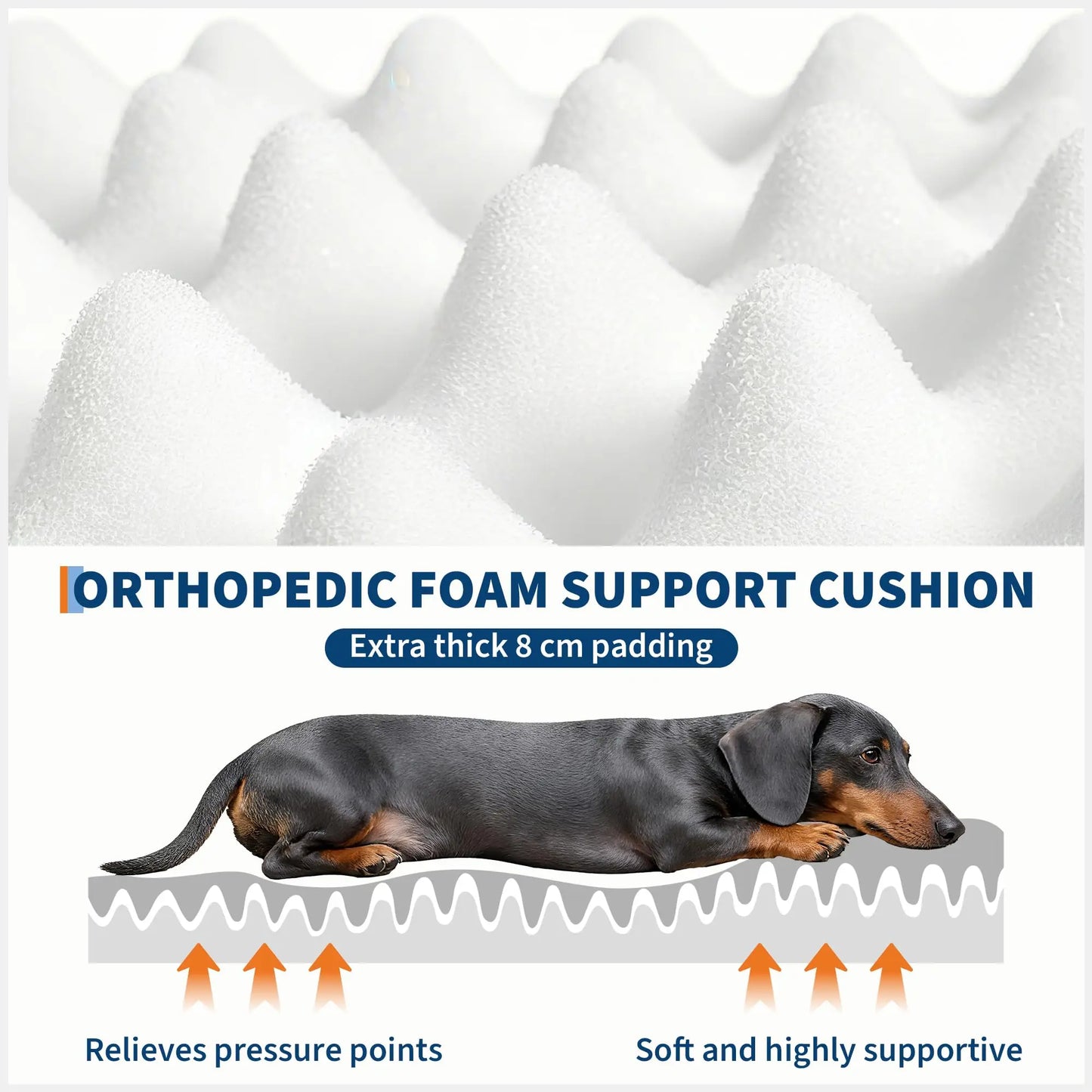 Oversized Human & Pet Shared Bed Plush Fleece Cozy Nest With Elevated Headrest Waterproof Lining Non-Slip Bottom Orthopedic Bed