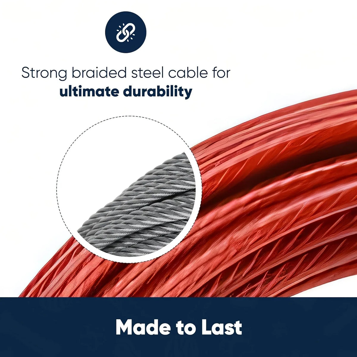 Dog Tie Out Cable 25 Feet- Heavy Duty Dog Lead Rust-Free with Quick ReleaseSwivel Clips & 360° RotatingClasp - Tangle-Free DogsRunner for Yard