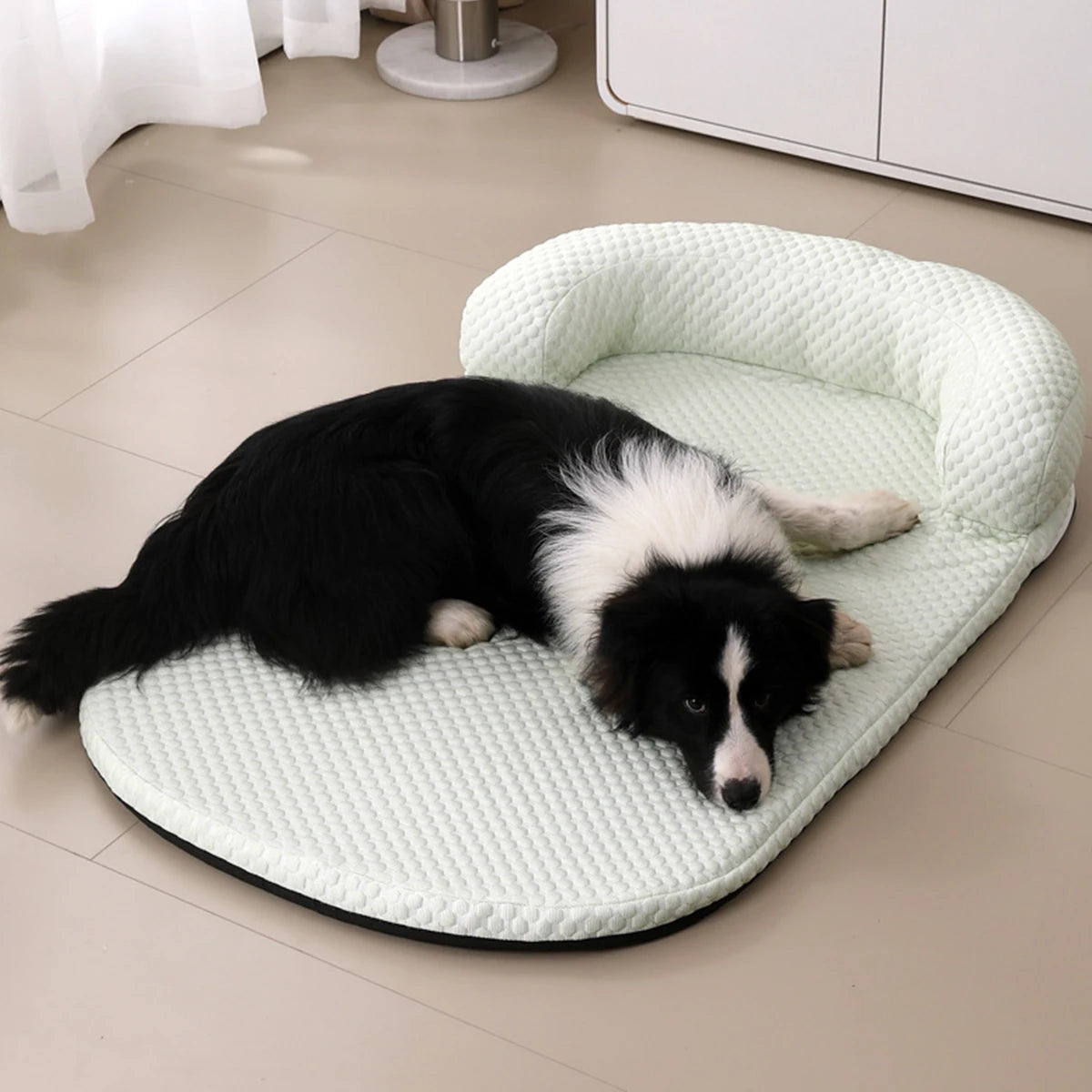Breathable Spring Summer Cooling Large Dog Bed Ati-slip Cat Bed with Pillow Ice Silk Fabric Dog Bed for Small Dog Cushion Pet пеленки одноразовые 60x90