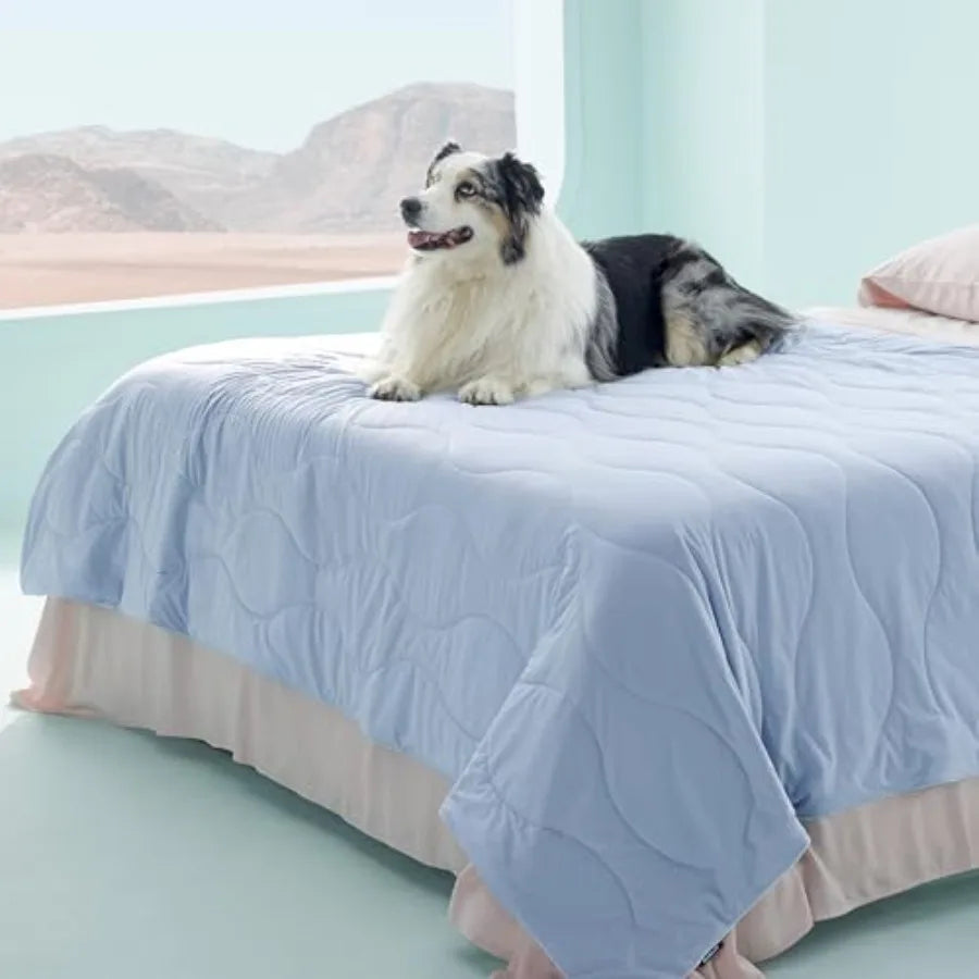 Premium Cooling Dog Blankets for Bed - Q-MAX 0.5, Breathable Summer Washable Cold Pet Mat, Soft Durable Self Cooling Dog Mat fo