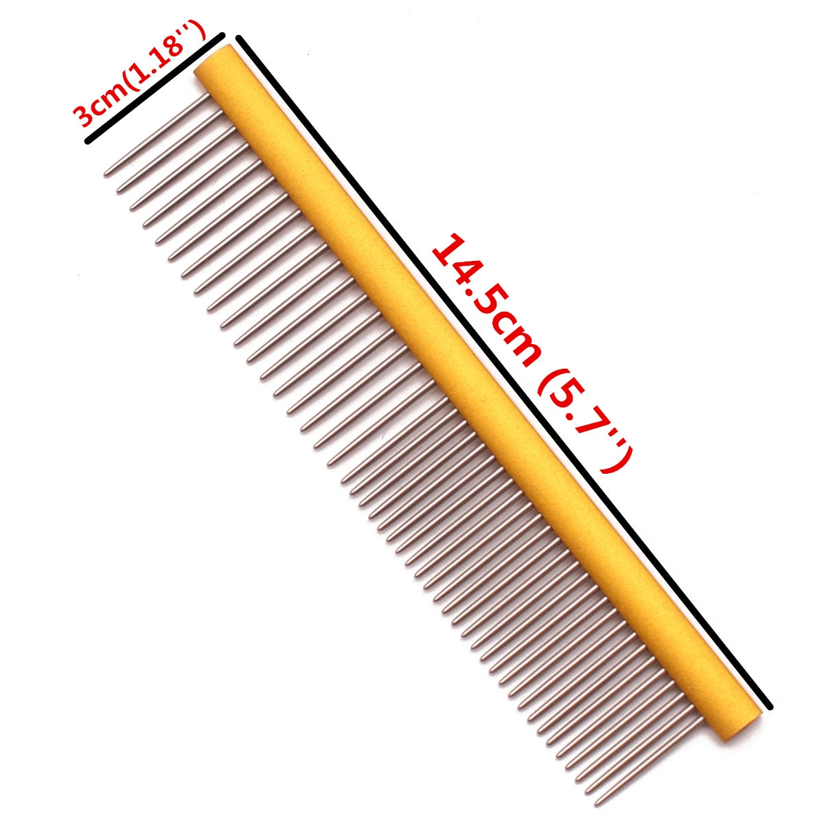 Pet Grooming Combs Aluminum Alloy Brush for Dogs Boundary Knot Massage Tools Professional Salon Cat Hair Cleaning Crescent Combs