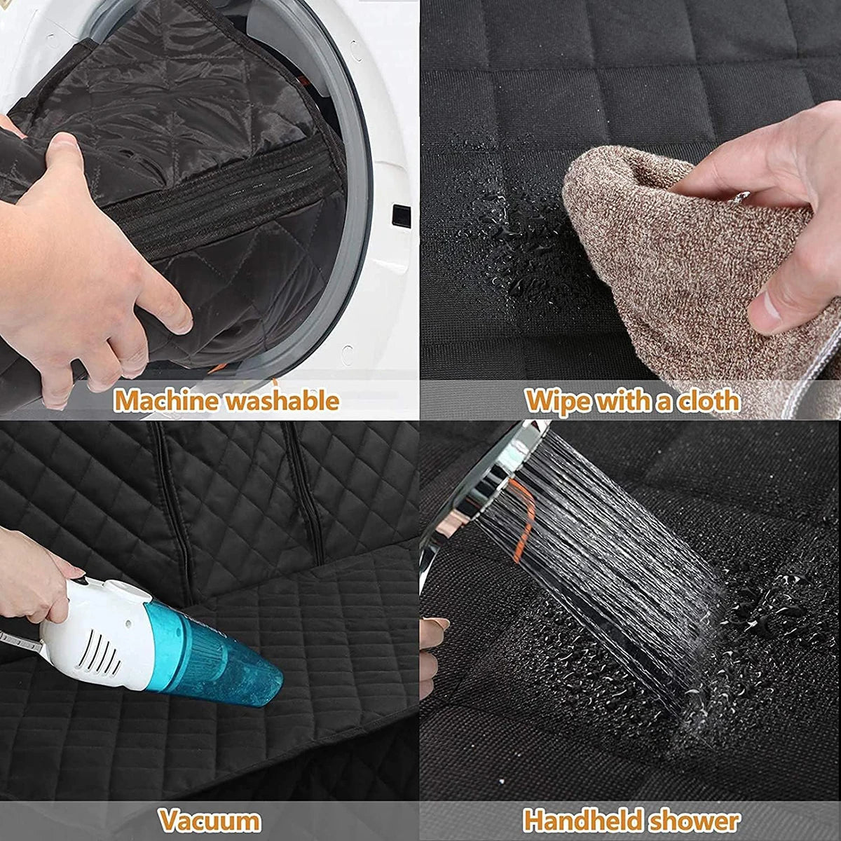 Car Rear Seat Cover for Kids Pet Dogs Waterproof Auto Rear Pet Seat Scratch Proof Mat Anti-slip Universal Bench Pad