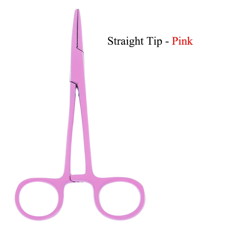 12.5cm New Animals Straight Curved Trauma Shears Pet Hemostat Forceps Dog Grooming Surgical Scissors Pet Cat Clamps D0001A