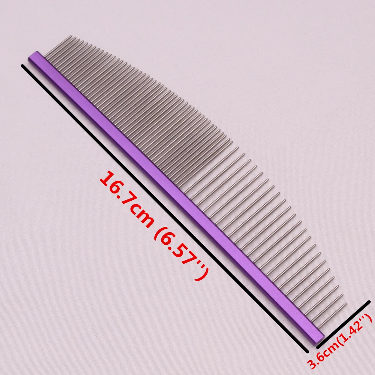 Pet Grooming Combs Aluminum Alloy Brush for Dogs Boundary Knot Massage Tools Professional Salon Cat Hair Cleaning Crescent Combs