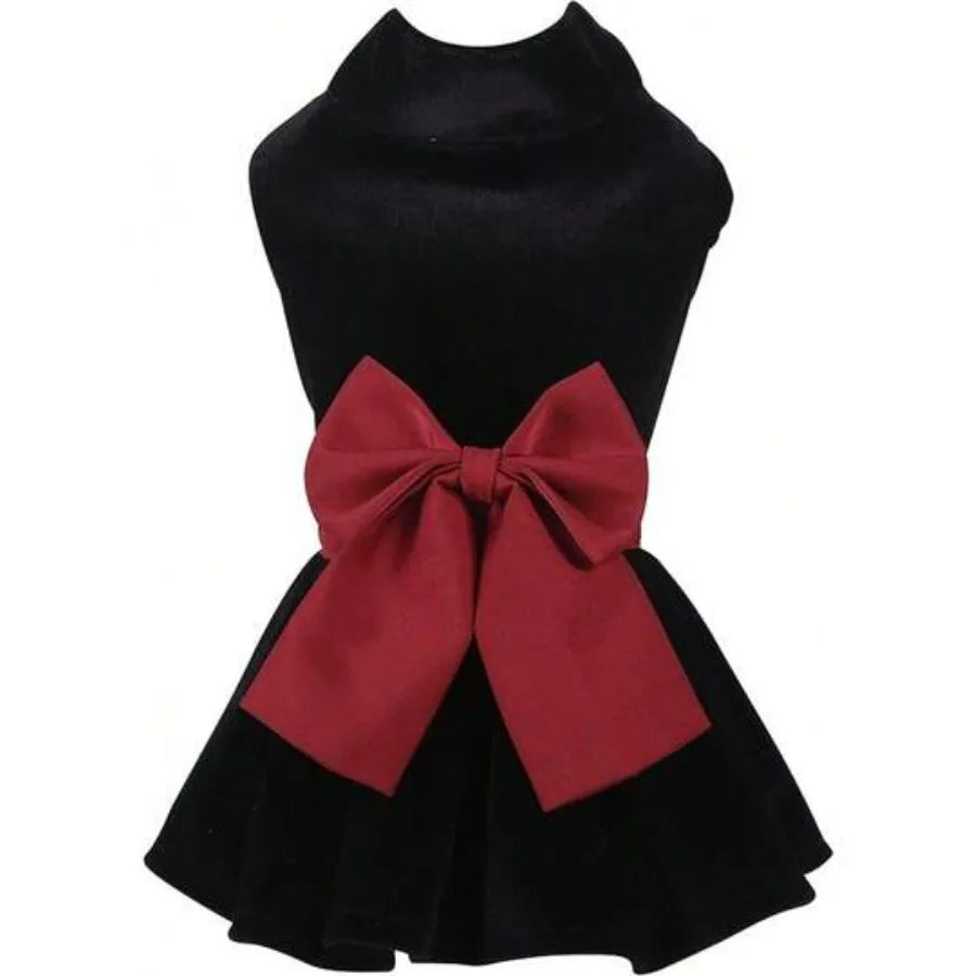 【New style】Pet Dresses For Small Dogs Cats, Cute Princess Bowknot Dress Puppy Shirt All Weather Skirt Clothes Cat Apparel For B