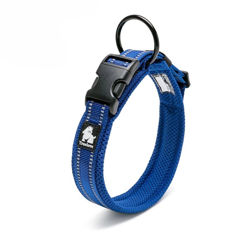 Winhyepet Dog Walking Collar Comfort Padded with Buckle Nylon Traveling Collar Tactical Dog Suplies 11 Colors Size XXS-XXXL