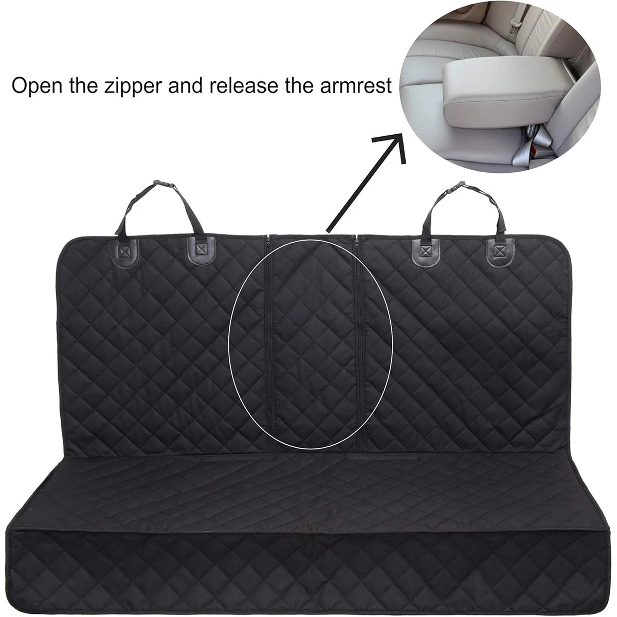 Car Rear Seat Cover for Kids Pet Dogs Waterproof Auto Rear Pet Seat Scratch Proof Mat Anti-slip Universal Bench Pad