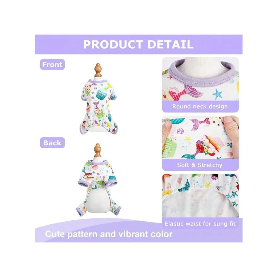 【New style】Dog Pajamas For Small Dogs, Soft Thin Pjs Jaies Cat Doggie, Suer Pet Cute Puppy Clothes Outfits Dogs Boy Girl, 26226