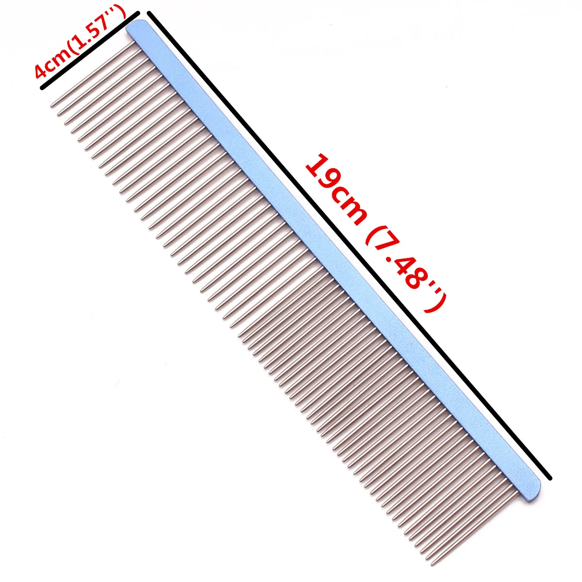Pet Grooming Combs Aluminum Alloy Brush for Dogs Boundary Knot Massage Tools Professional Salon Cat Hair Cleaning Crescent Combs