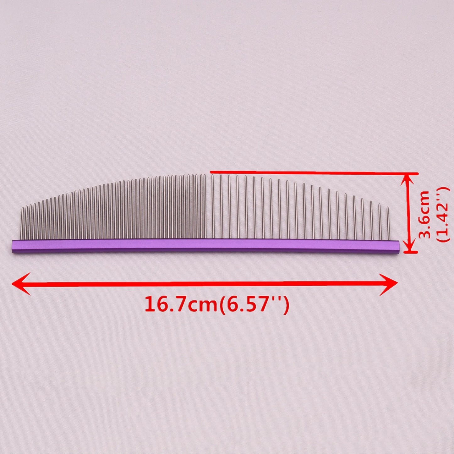 Pet Grooming Combs Aluminum Alloy Brush for Dogs Boundary Knot Massage Tools Professional Salon Cat Hair Cleaning Crescent Combs