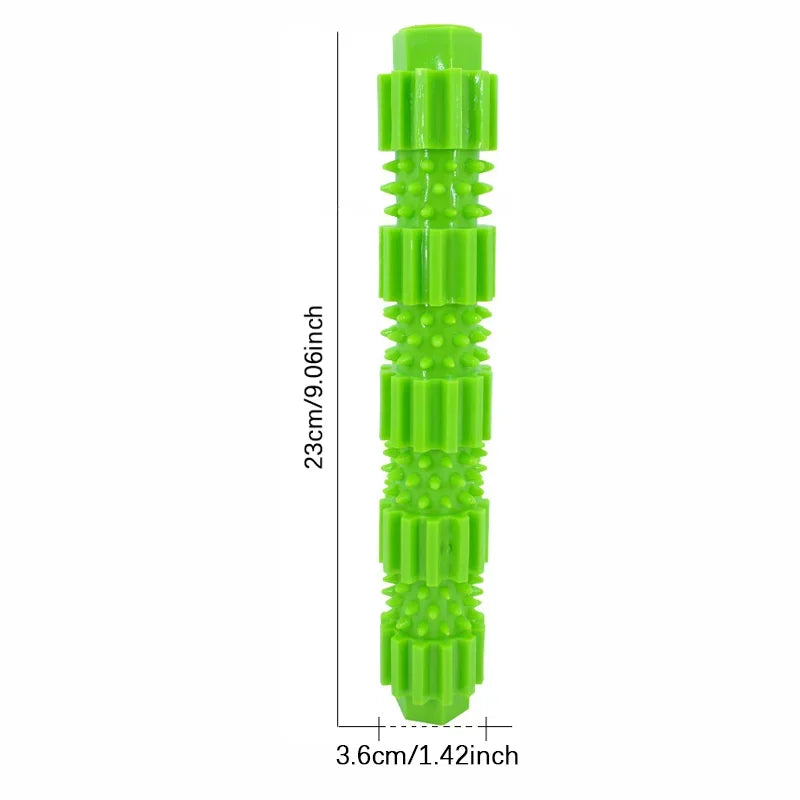 Indestructible Cooling Chew Toy - TPR Treat Dispenser for Aggressive Chewers, Summer Teeth Cleaning & Squeaking Fun