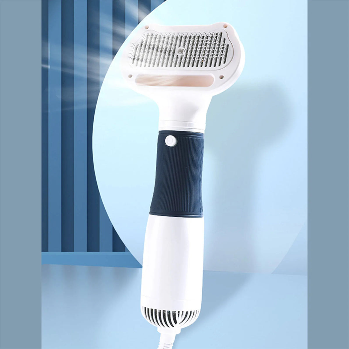 Cat Hair Dryer Pet Hair Dryer with Slicker Brush Low Noise 600W 3 Temperature Adjustable 3 in 1 Grooming Dog Blow Dryer for Cats