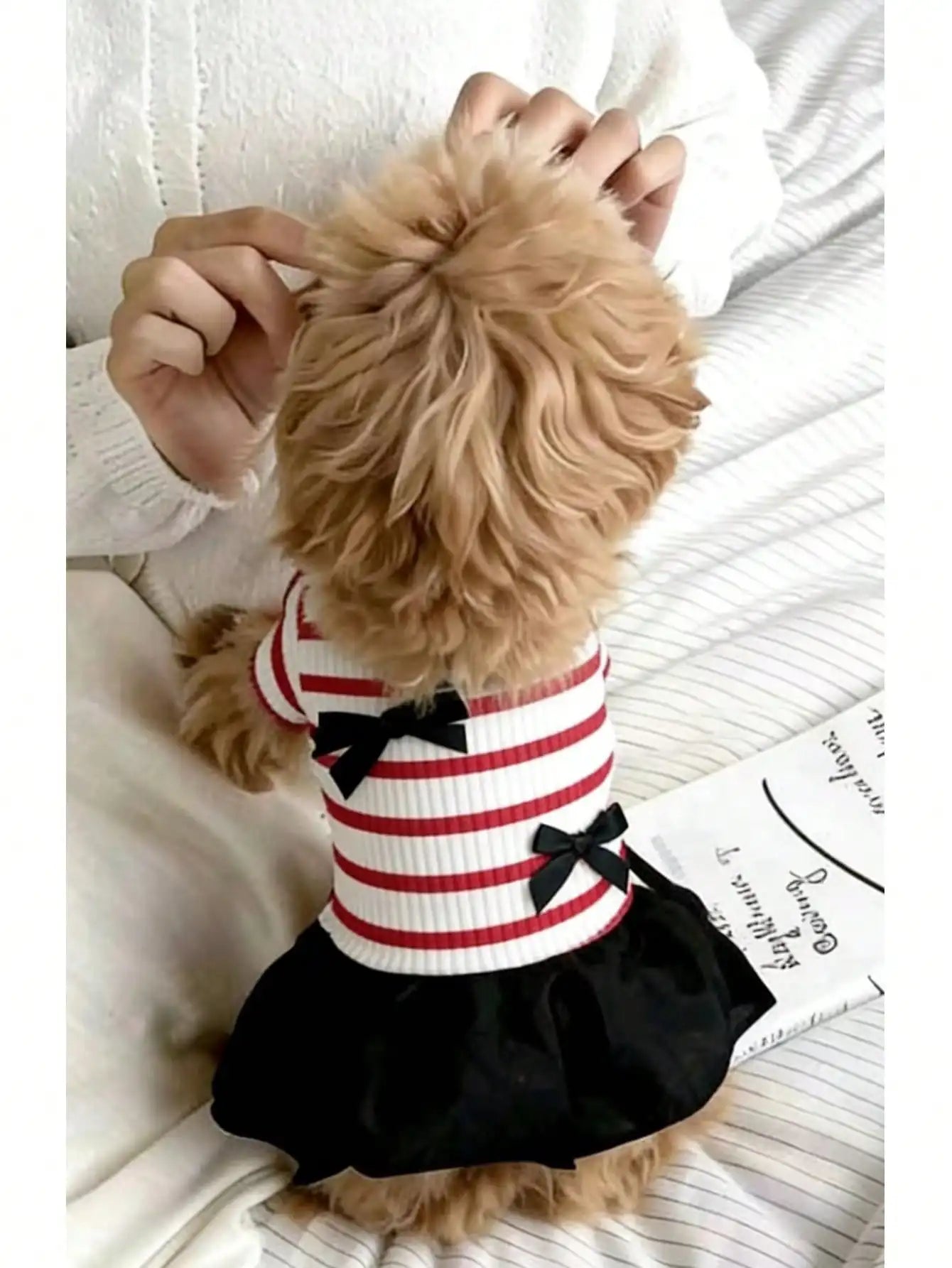 Small Dog Striped Casual Dress, Lightweight Airy Fabric Pet Clothes Perfect for Warm Spring and Summer Days