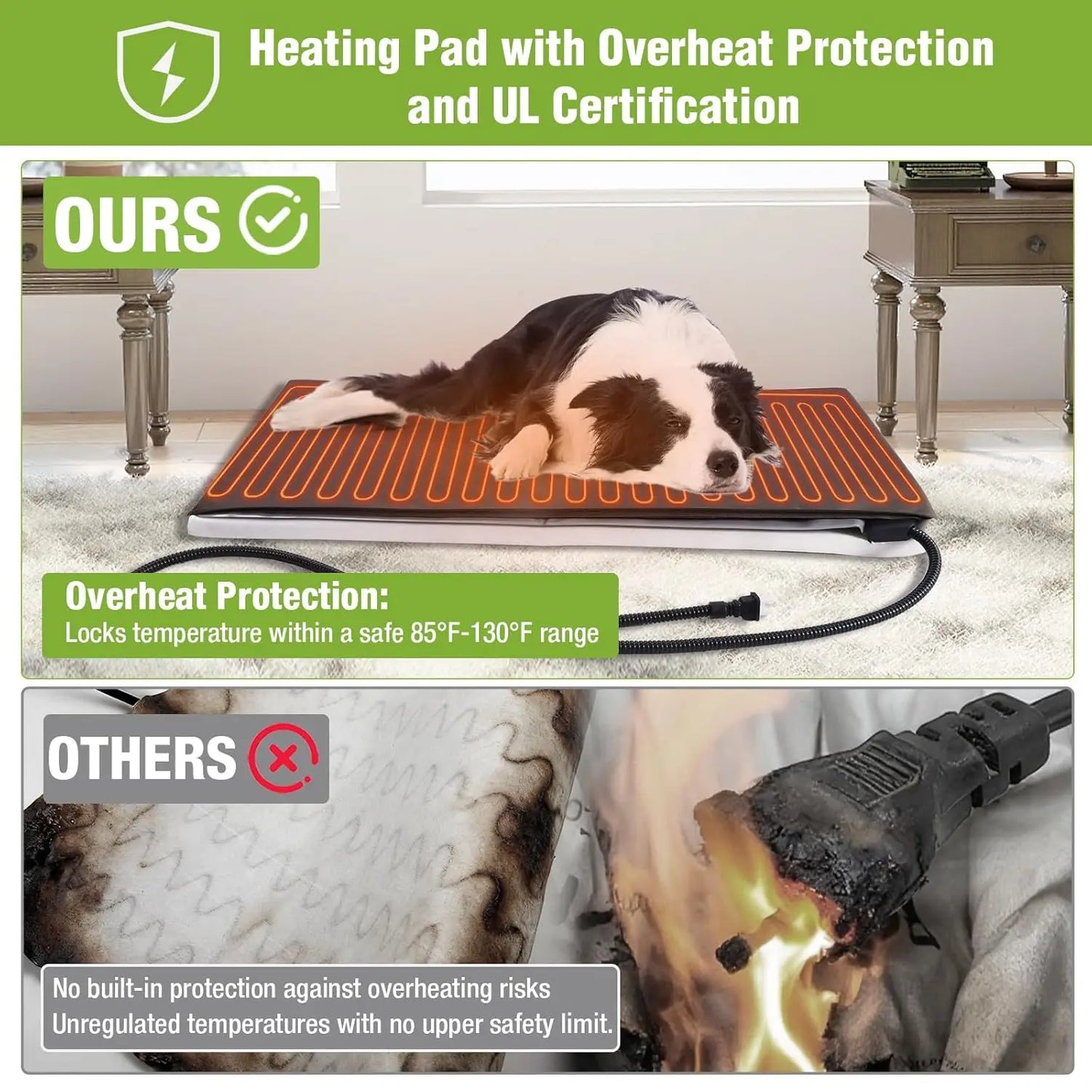 XXL Insulated Heated Dog House Outdoor Kennel Chew-Proof Metal Frame Thermal Liner Large Breeds 44.5x45x35 inch, Custom