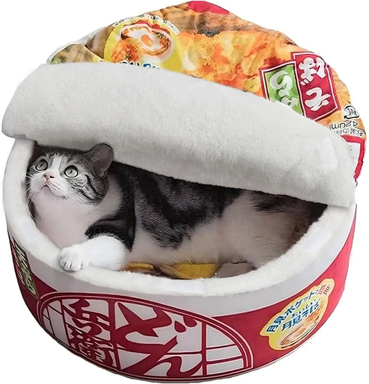 Warm Soft Pet Bed for Cats and Dogs, Removable Washable Cushion for Indoor Pets
