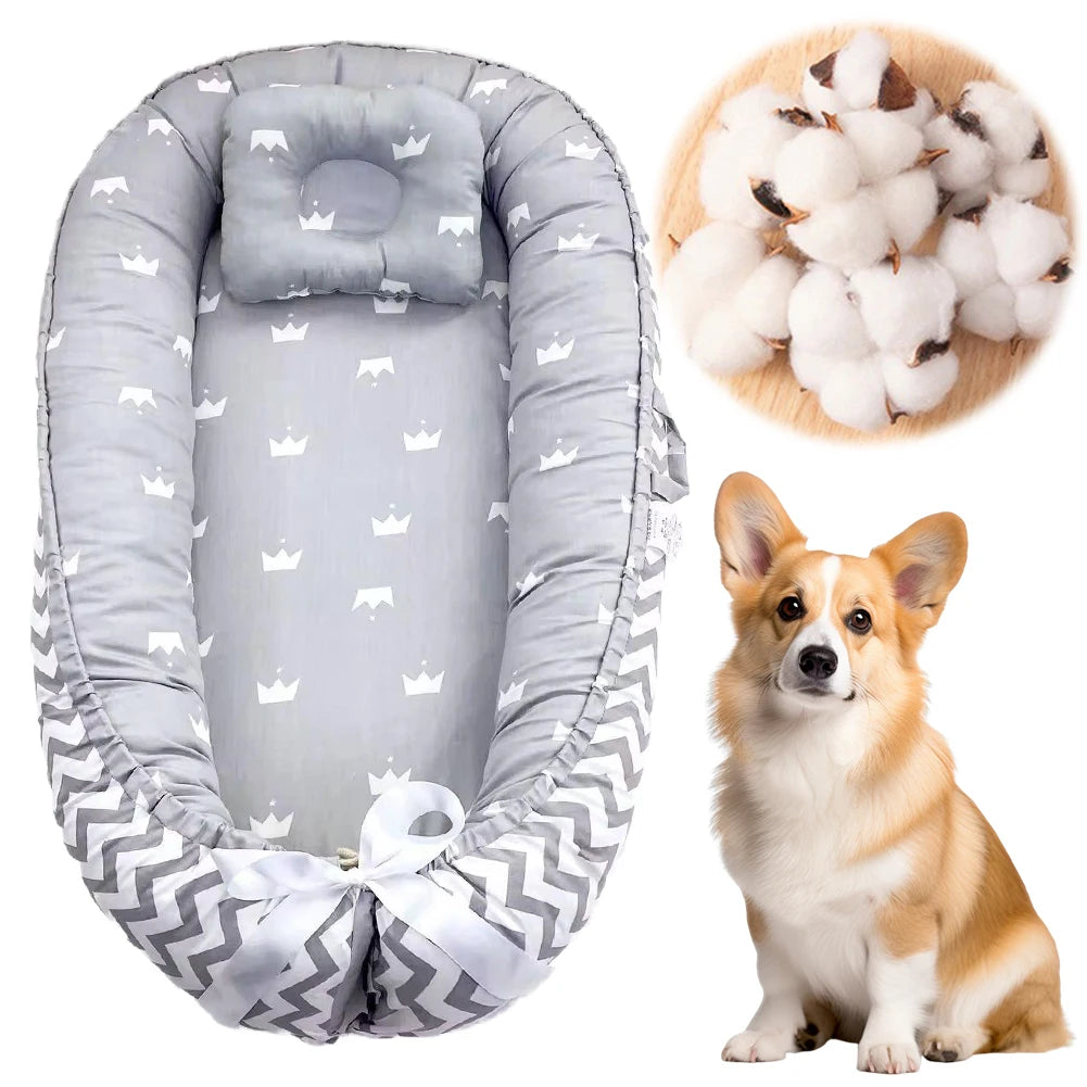 Thickening Dog Sofa Bed Removable Cat Dog Mat with Pillow Washable Dog Sofa Bed Comfortable Pet Cushion Mat Bed