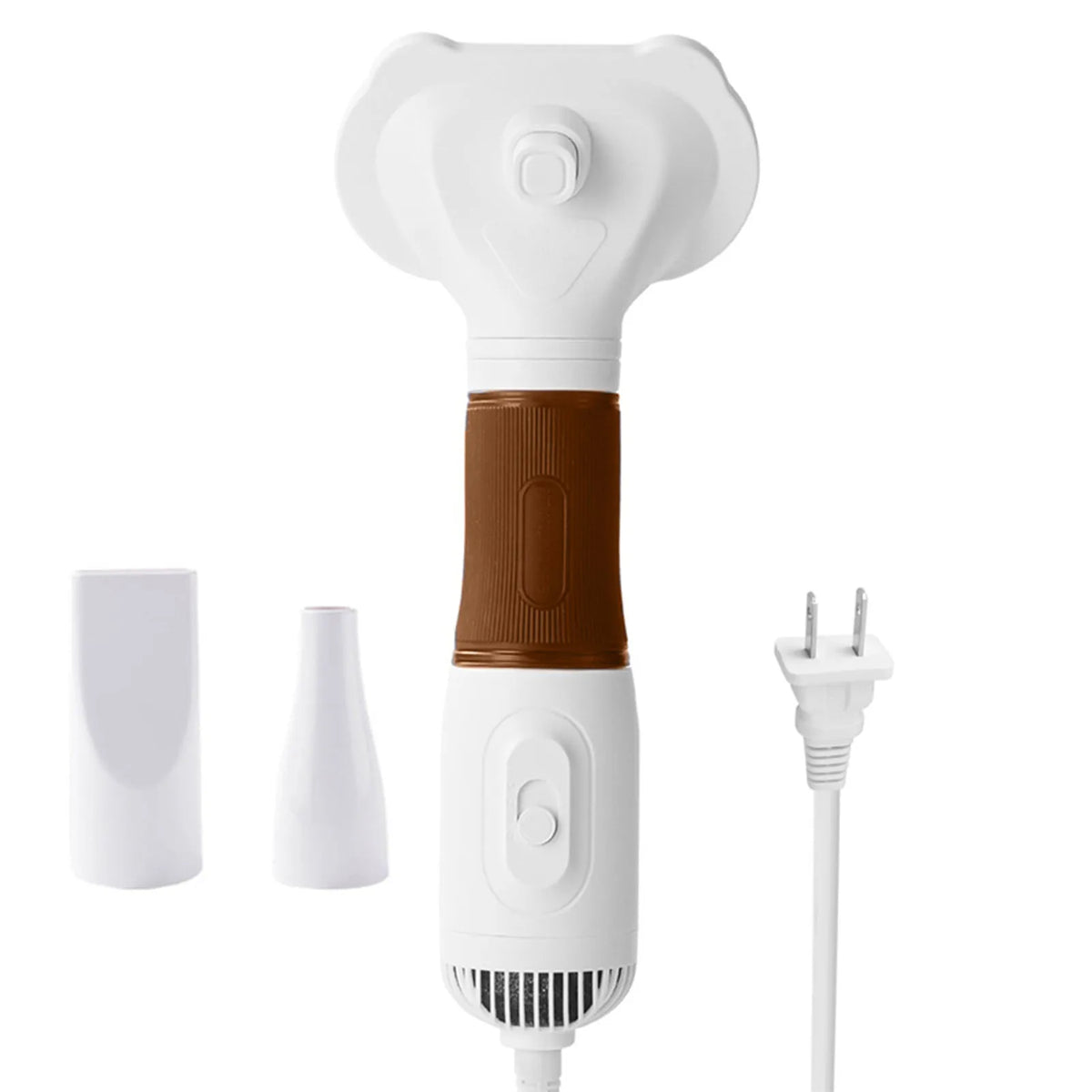 Cat Hair Dryer Pet Hair Dryer with Slicker Brush Low Noise 600W 3 Temperature Adjustable 3 in 1 Grooming Dog Blow Dryer for Cats