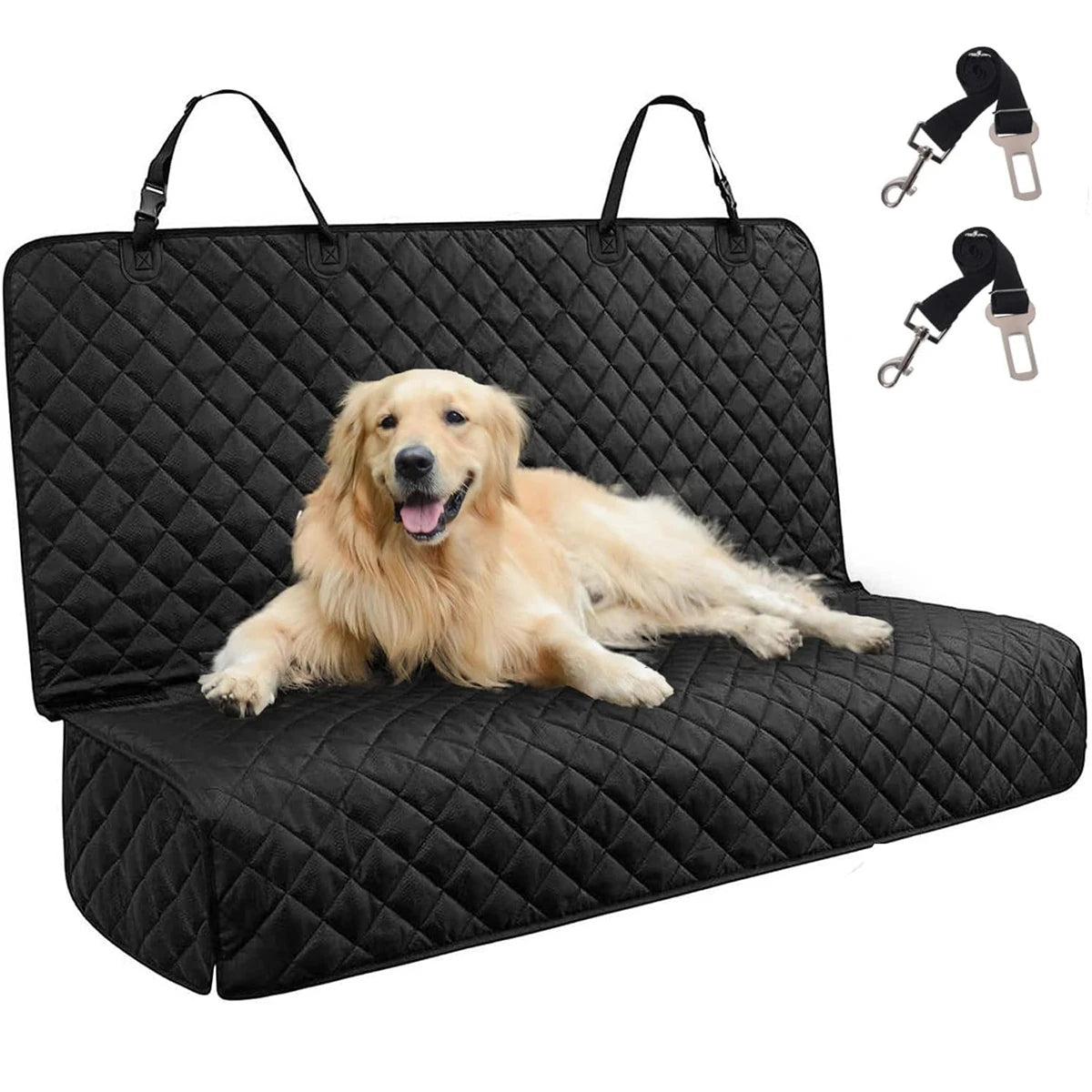 Car Rear Seat Cover for Kids Pet Dogs Waterproof Auto Rear Pet Seat Scratch Proof Mat Anti-slip Universal Bench Pad