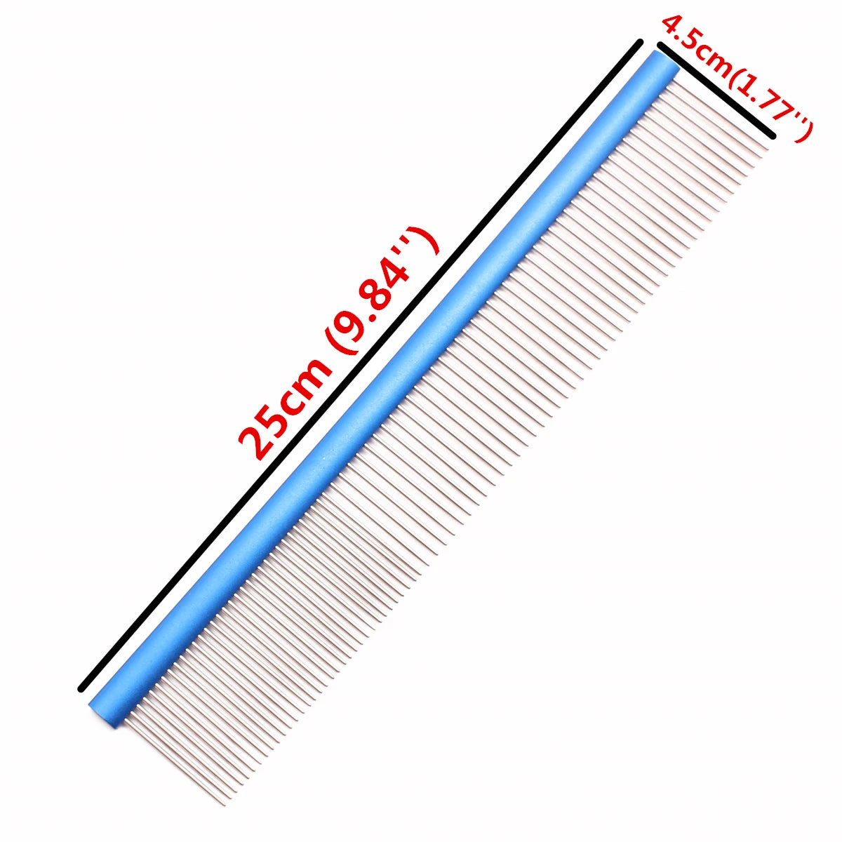Pet Grooming Combs Aluminum Alloy Brush for Dogs Boundary Knot Massage Tools Professional Salon Cat Hair Cleaning Crescent Combs
