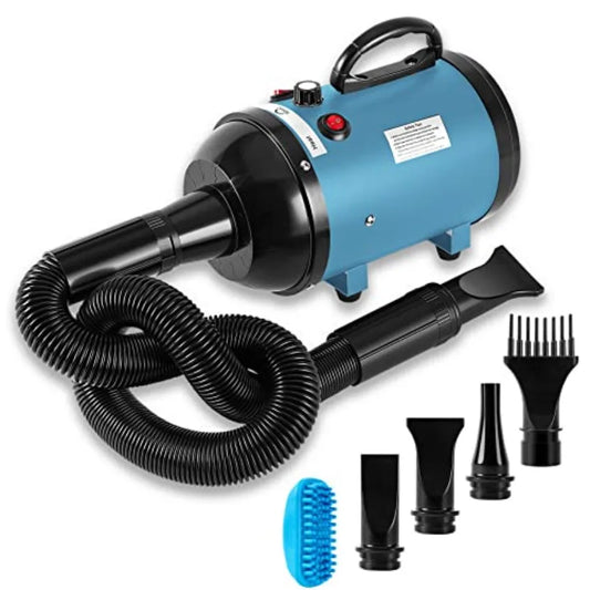 Dog Dryer for Pet GroomingHigh Velocity 4.3HP/3200W Dog Blower Force Dryer with Stepless Adjustable Speed Professional Pet Hair