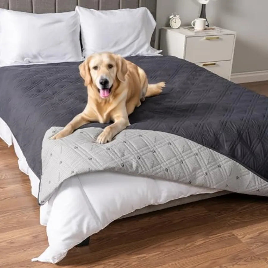 Waterproof Couch Cover for Dogs, Waterproof Pet Blanket, Reversible Furniture Cover Sofa Protector for Pet Cat Bed, Washable Wa