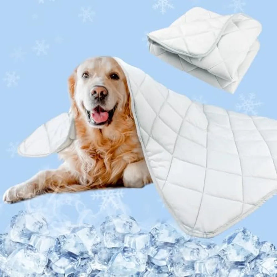 Dog Cooling Mat, Premium Lightweight Pet Cooling Blanket Bed Cover for Dogs, Cat, Puppies Ice Silk Cool Pad for Dogs Furniture