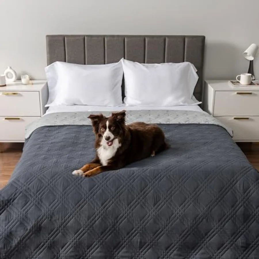 Waterproof Couch Cover for Dogs, Waterproof Pet Blanket, Reversible Furniture Cover Sofa Protector for Pet Cat Bed, Washable Wa