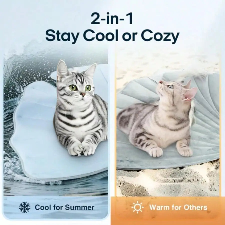 Leaf Shape Pet Ice Cooling Pad, Comfort Universal Summer Floor Mat for Cats & Dogs