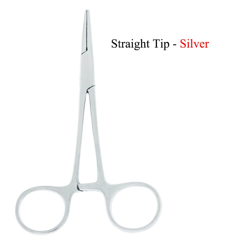 12.5cm New Animals Straight Curved Trauma Shears Pet Hemostat Forceps Dog Grooming Surgical Scissors Pet Cat Clamps D0001A