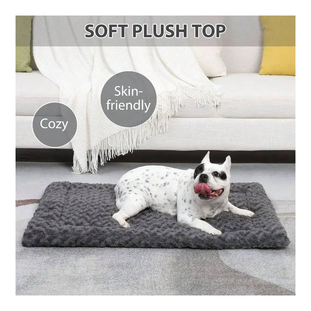 Dog Supplies Pet Furniture And Beds Dog Bed Dog Bed Reversible Dog Crate Pad Soft Fluffy Pet Kennel Beds Dog Sleeping Mattress L
