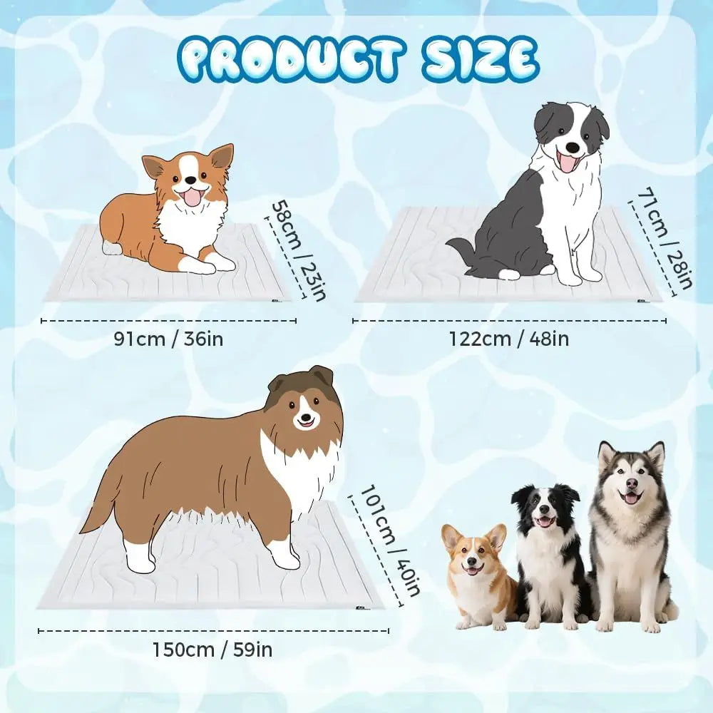 Dog Cooling Mat, 2025 New Washable Portable Pet Cooling Mat Summer Sleng Pad or Dogs Cats, Premium Breathable Coolings Blanket C