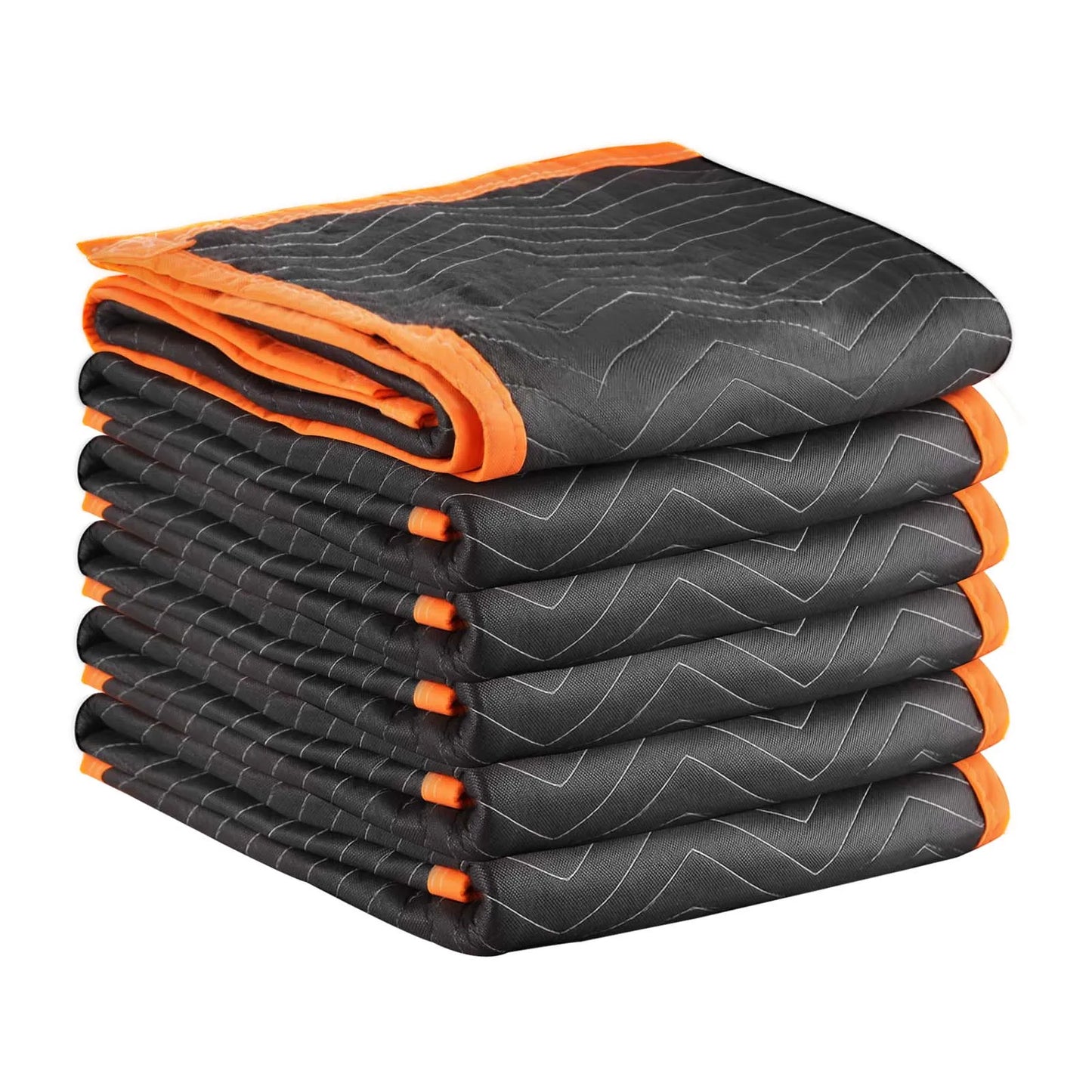 SucceBuy 6/12 Pcs Moving Blankets 72x40/80in Packing Blankets with Cotton Filling Nonwoven Fabric Padded Shipping Blanket