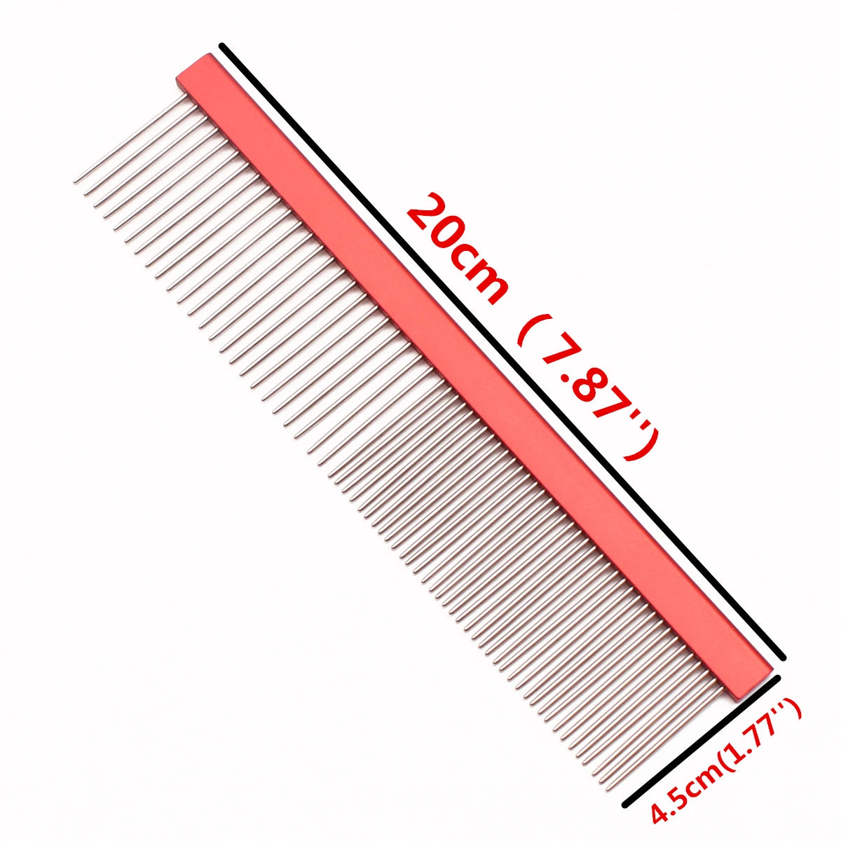 Pet Grooming Combs Aluminum Alloy Brush for Dogs Boundary Knot Massage Tools Professional Salon Cat Hair Cleaning Crescent Combs