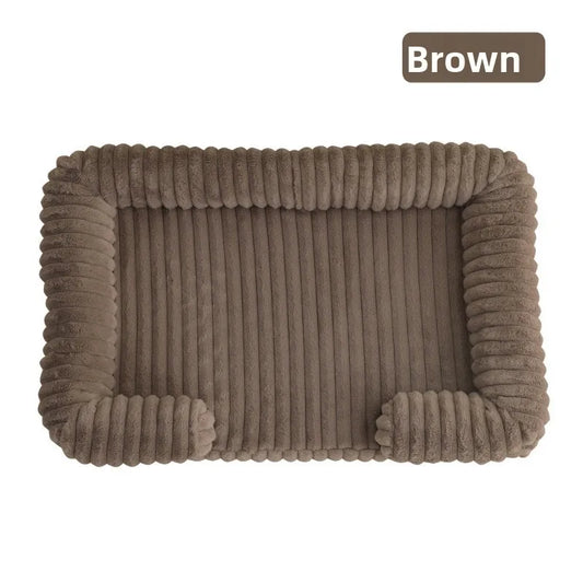 S M L XL XXL Calming Dog Bed Orthopedic Memory Foam Sofa Couch Waterproof Removable Cover Plush Mat for Small Medium Large Dogs