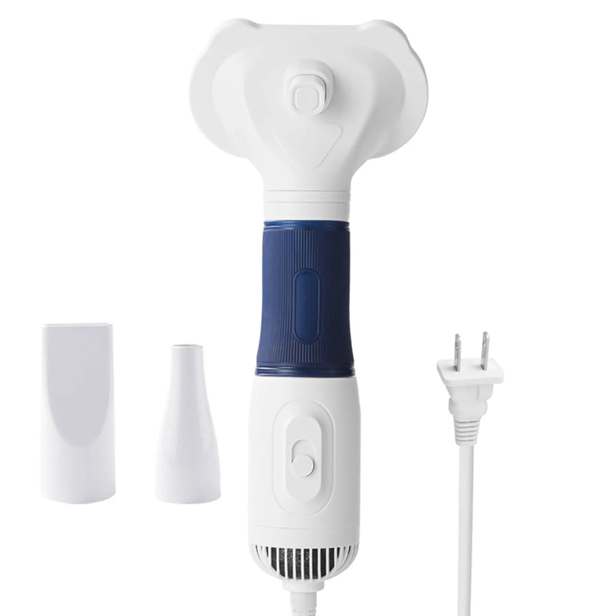 Cat Hair Dryer Pet Hair Dryer with Slicker Brush Low Noise 600W 3 Temperature Adjustable 3 in 1 Grooming Dog Blow Dryer for Cats