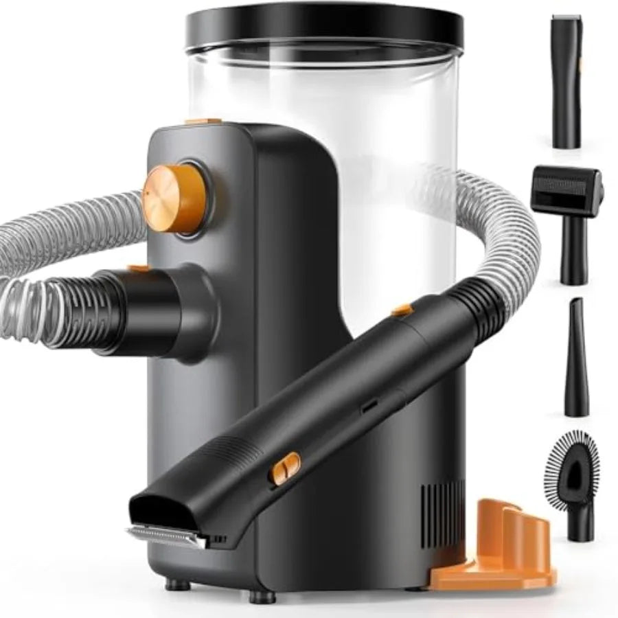 Dog Grooming Vacuum 4.5L Extra-Large Dust Cup Dog Grooming Kit 14000Pa High-Suction Pet Groomer with Clippers Low-Noise All-in-
