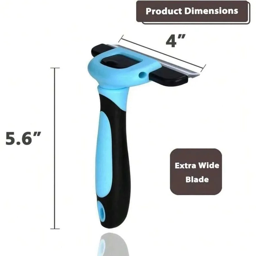 【New style】PDT- 1001 Professional Pet De Shedding Comb Tool Blue