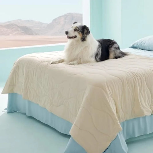 Premium Cooling Dog Blankets for Bed - Q-MAX 0.5, Breathable Summer Washable Cold Pet Mat, Soft Durable Self Cooling Dog Mat fo