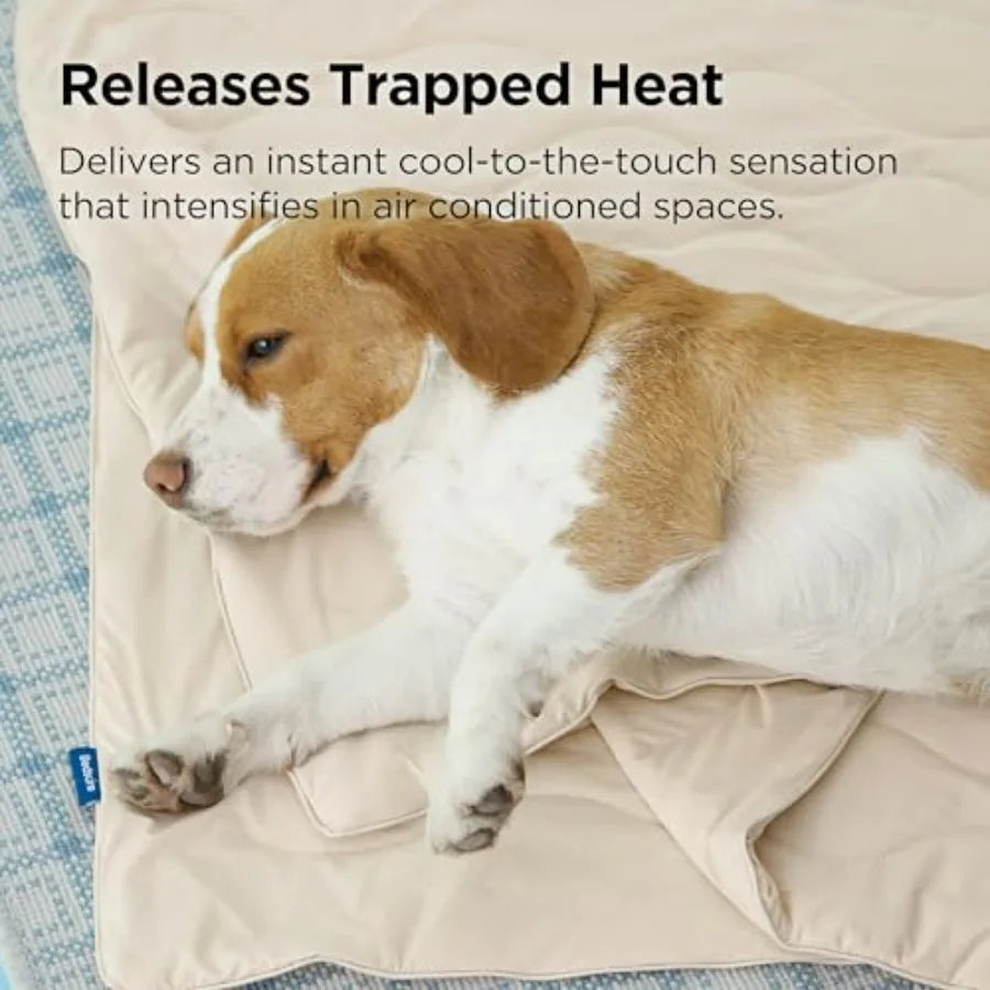 Premium Cooling Dog Blankets for Bed - Q-MAX 0.5, Breathable Summer Washable Cold Pet Mat, Soft Durable Self Cooling Dog Mat fo