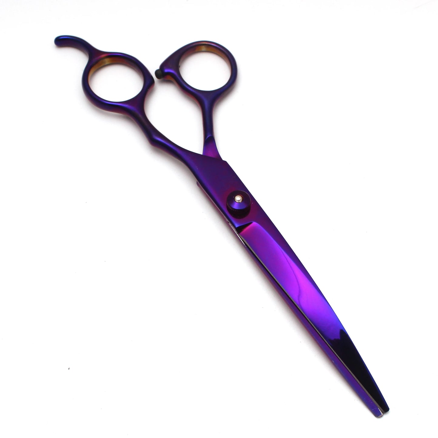 Dog Grooming Scissors 6.5" 7" Purple Stainless Thinning Shears Straight Scissors Pet Scissors Curved Shears Comb Dropshipping