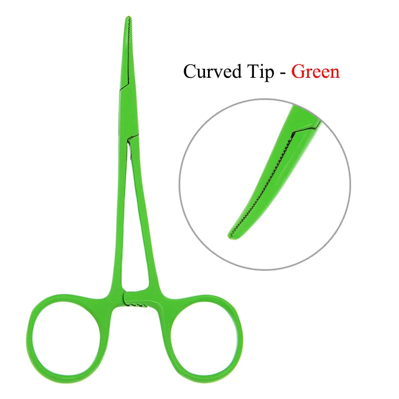 12.5cm New Animals Straight Curved Trauma Shears Pet Hemostat Forceps Dog Grooming Surgical Scissors Pet Cat Clamps D0001A