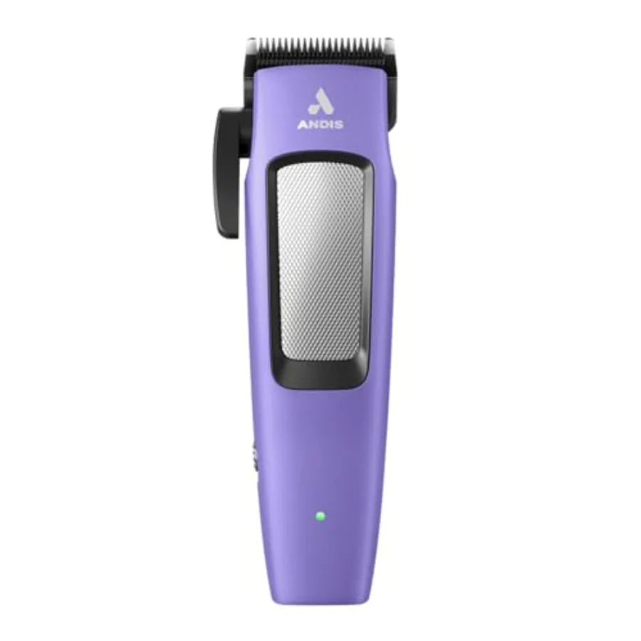 Cordless Dog Clipper 10-Piece Kit with Adjustable Blade Lithium-Ion Battery Purple Easy to Use and Portable
